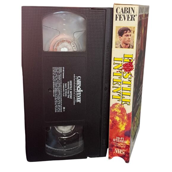 Hostile Intent demo Screener VHS cabin fever Rob Lowe vintage retro action movie - Picture 3 of 3